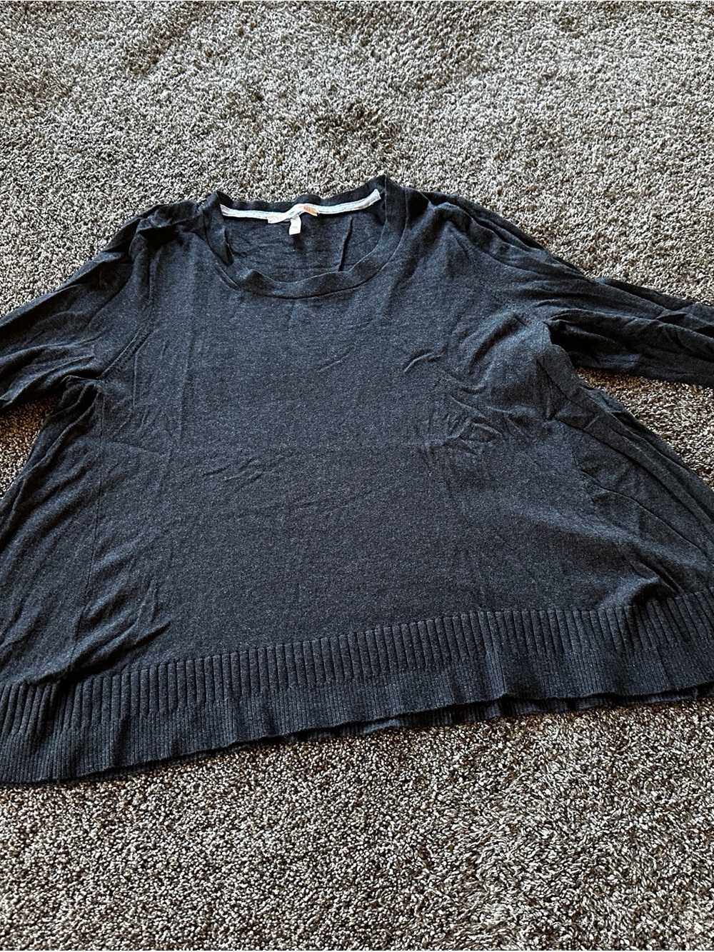 Victoria's Secret Black Scoopneck Lightweight Sweater